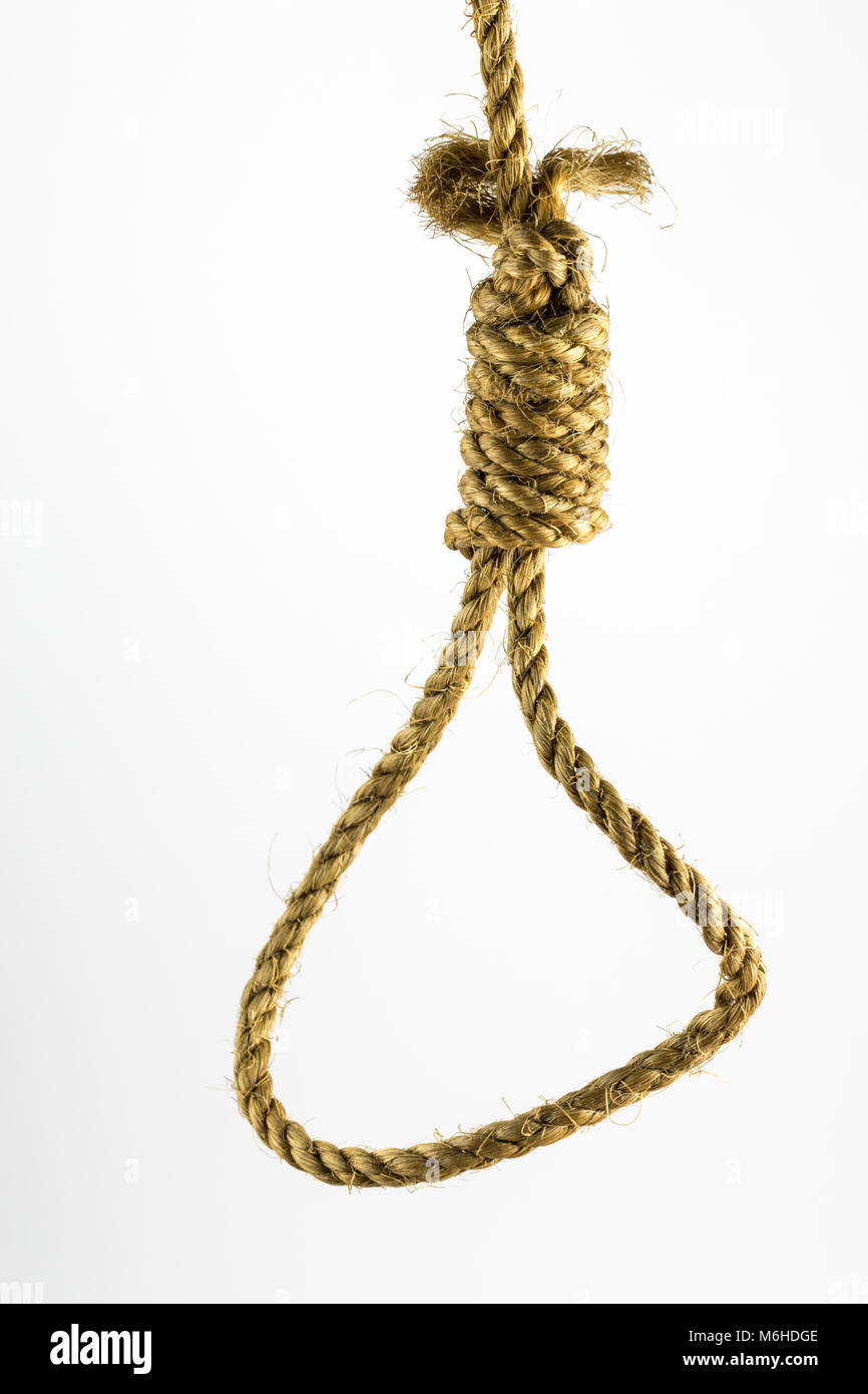 Rope noose Stock Photo