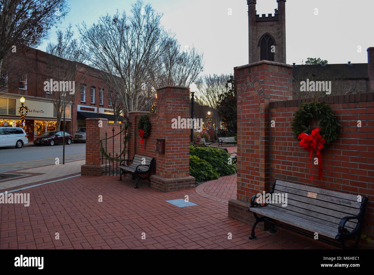 Downtown New Bern North Carolina all dressed up for the Christmas