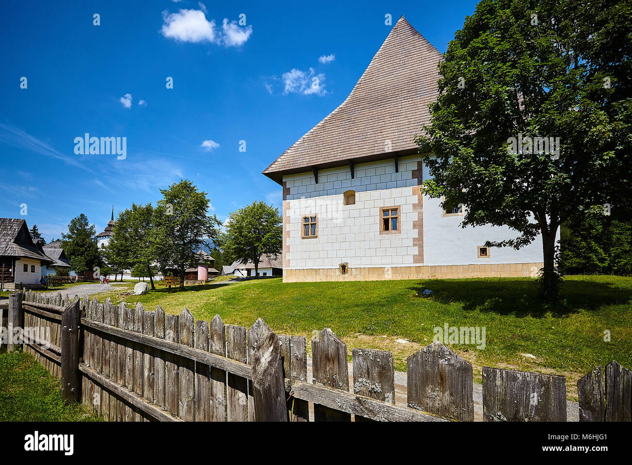 Pribylina, Slovakia. 3rd August, 2017. Open-air Museum of Liptov Village (Múzeum liptovskej dediny), Pribylina, Slovakia. Stock Photo