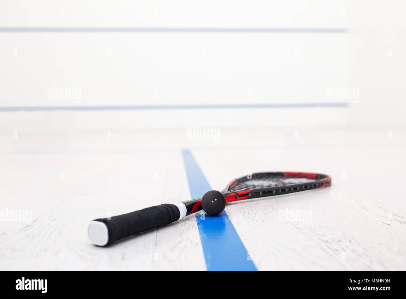 racquetball equipment and wall Stock Photo Alamy