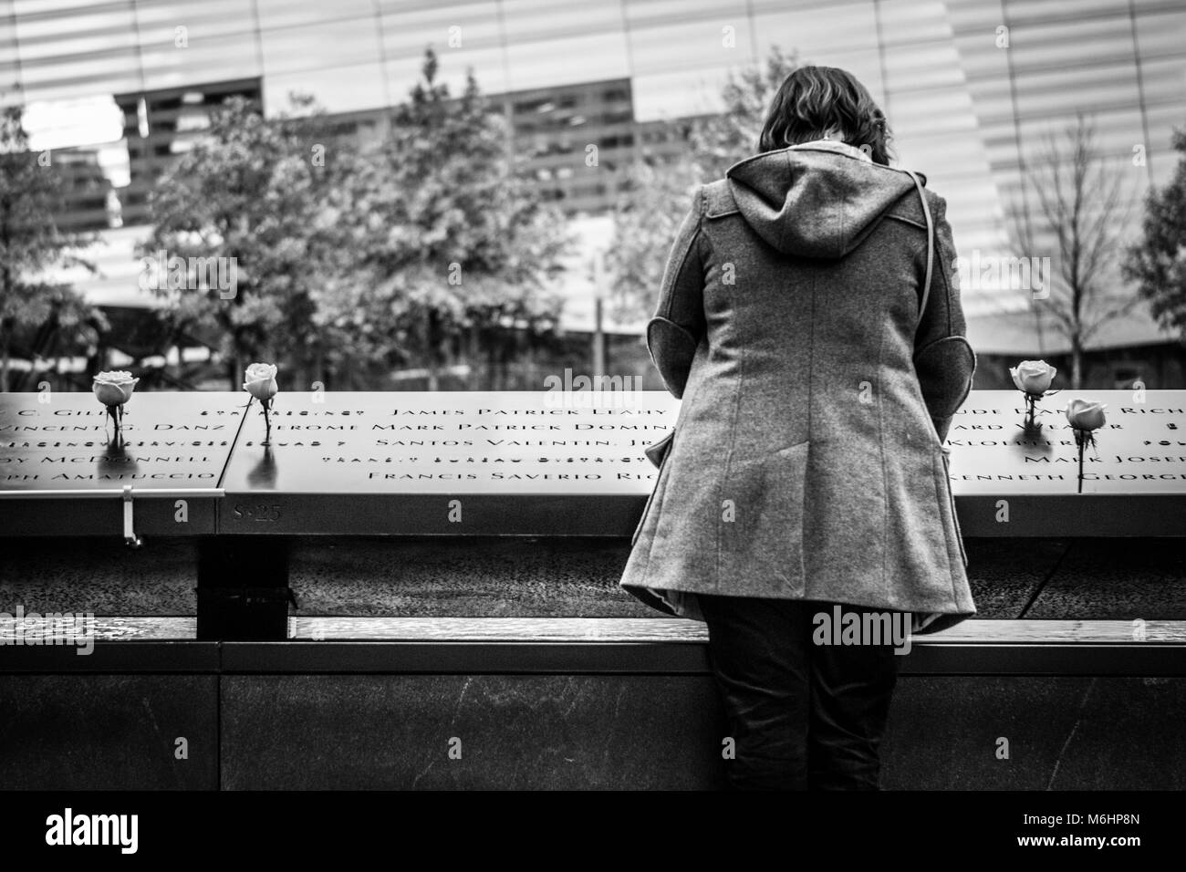 Ground Zero Memorial - World Trade Centre - New York City Stock Photo