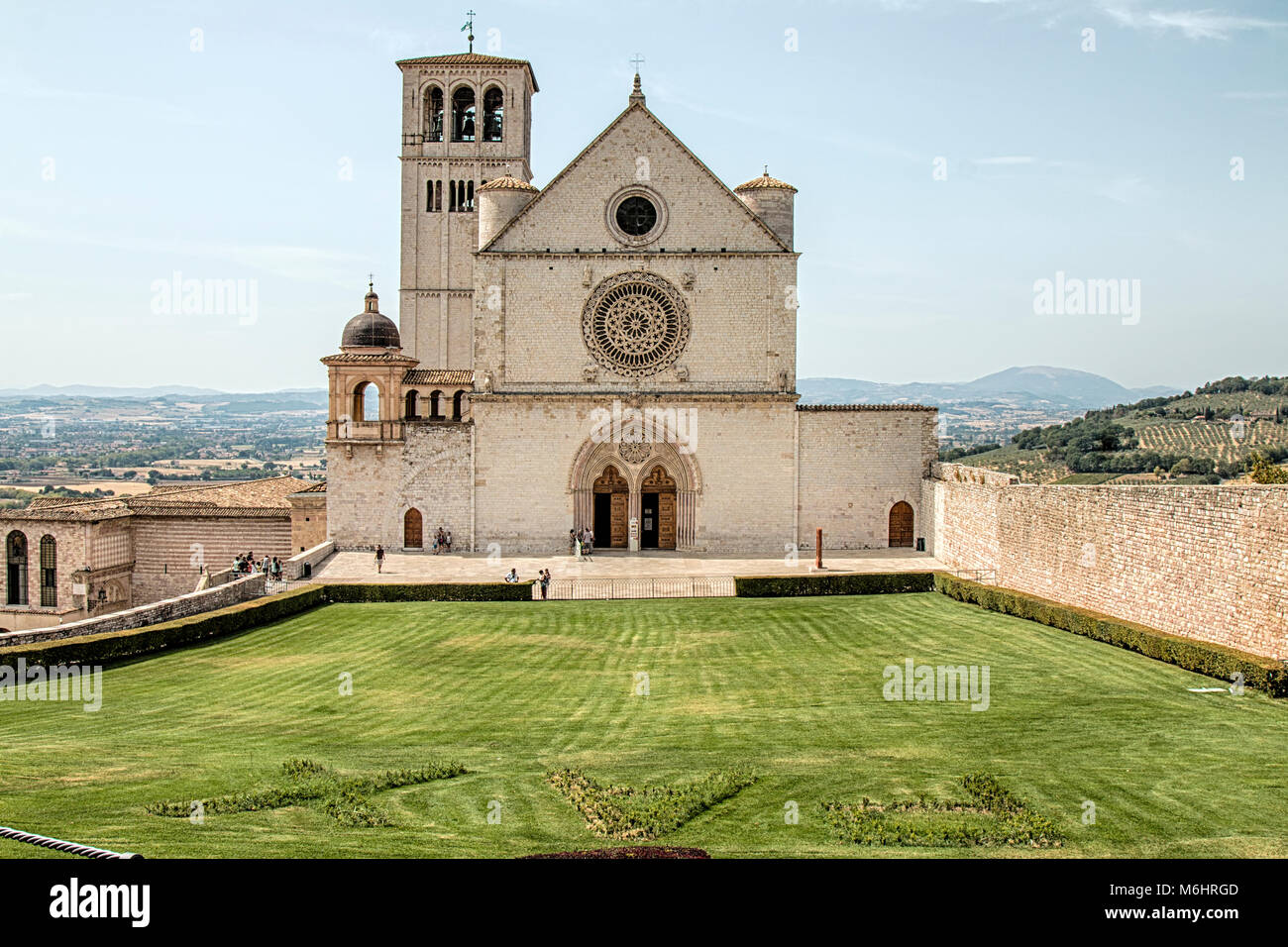 Assisi Italy 31 August 2017 View Of The Papal Basilica Of St 