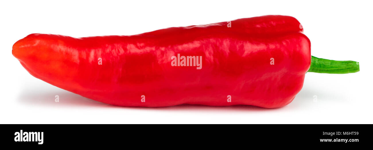 Peppers. Paprika. Bell pepper isolated on white. With clipping path