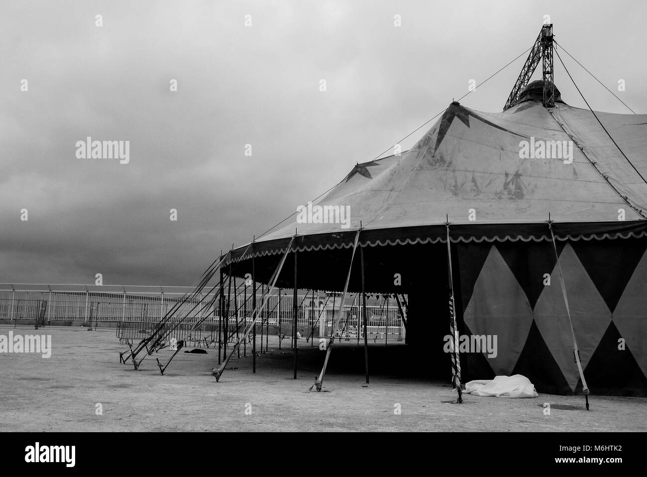 Circus tent Black and White Stock Photos & Images - Alamy