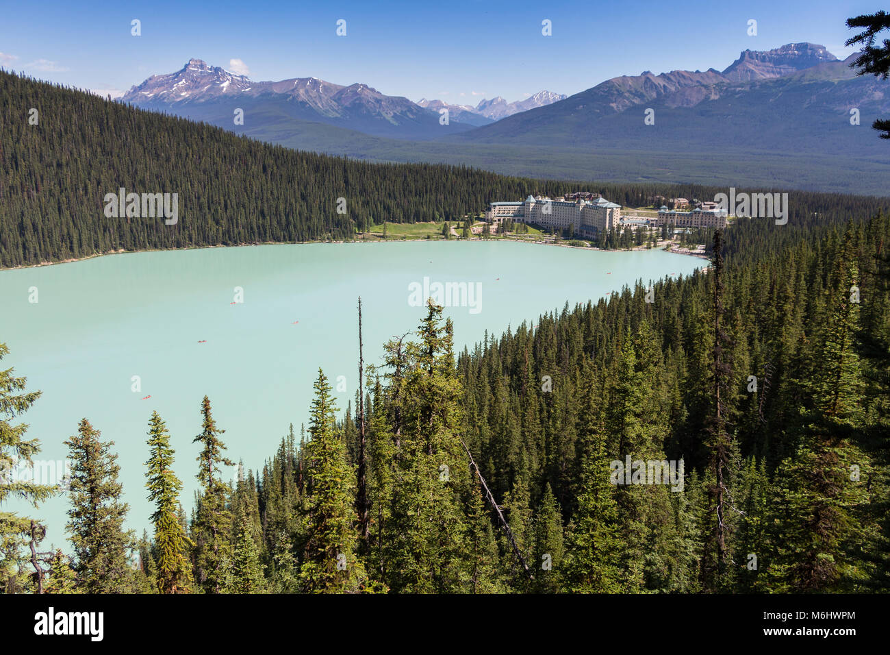 Lake Louise Fairview Lookout Stock Photo - Alamy