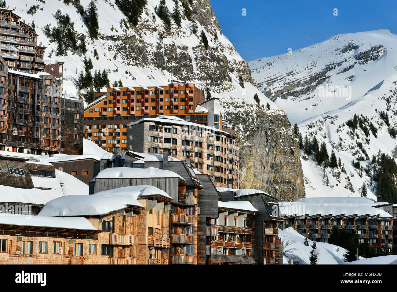 Avoriaz Resort - Les Portes du Soleil - Morzine - Haute Savoie - France  Stock Photo - Alamy