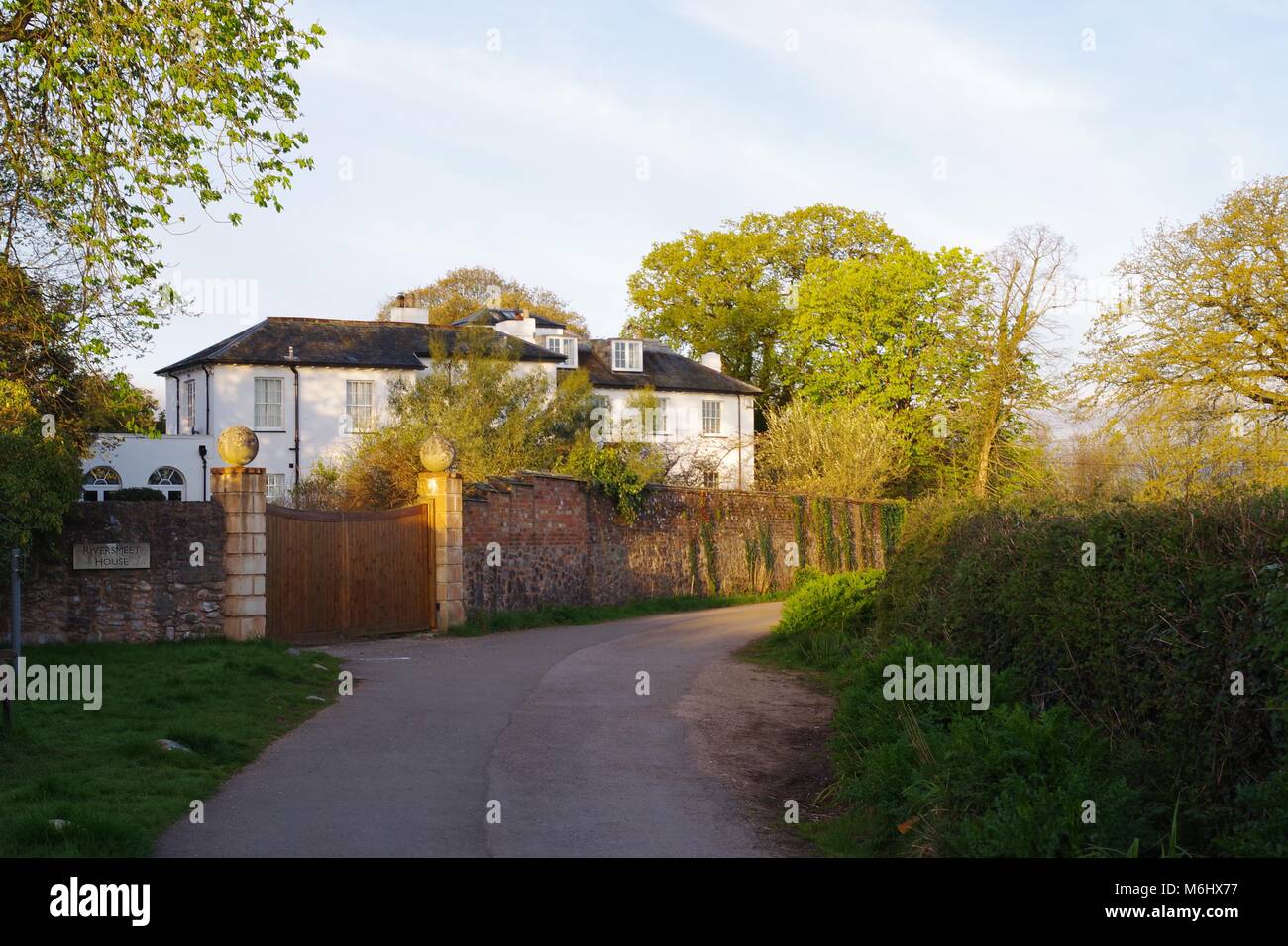 Large White 18th Century Country Manor House. Bowling Green Marsh