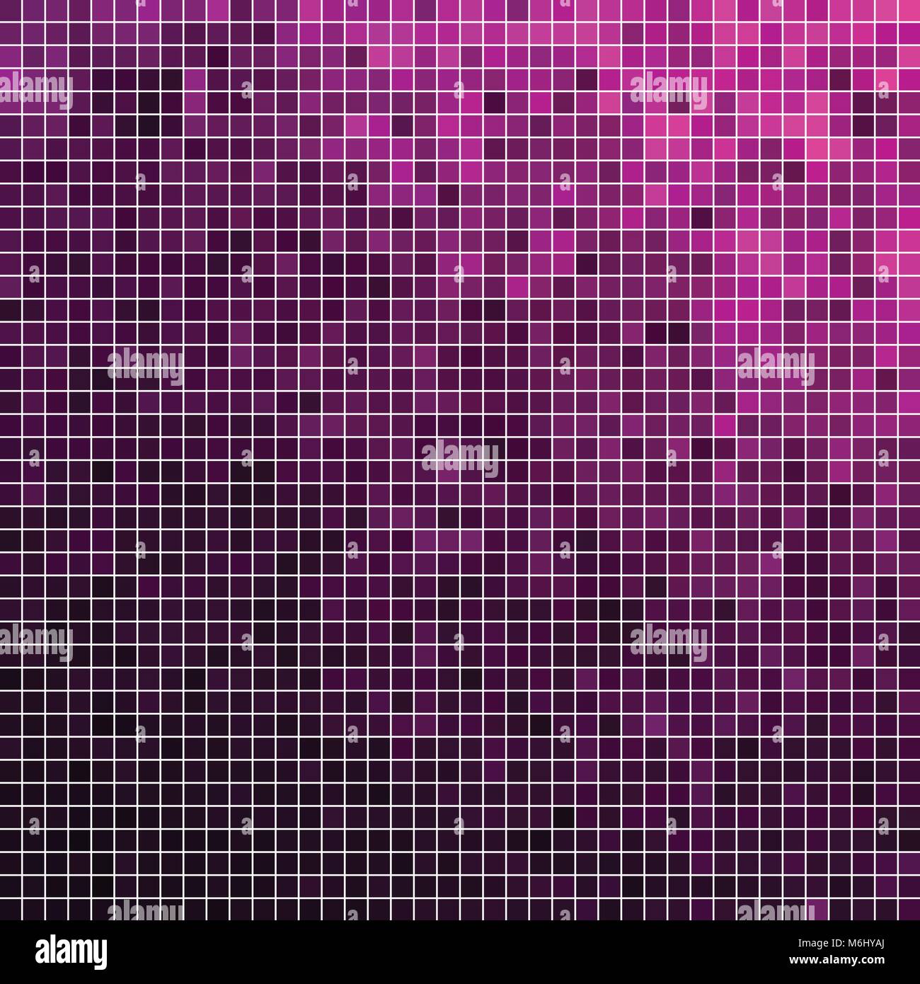 abstract vector square pixel mosaic background - purple and violet ...