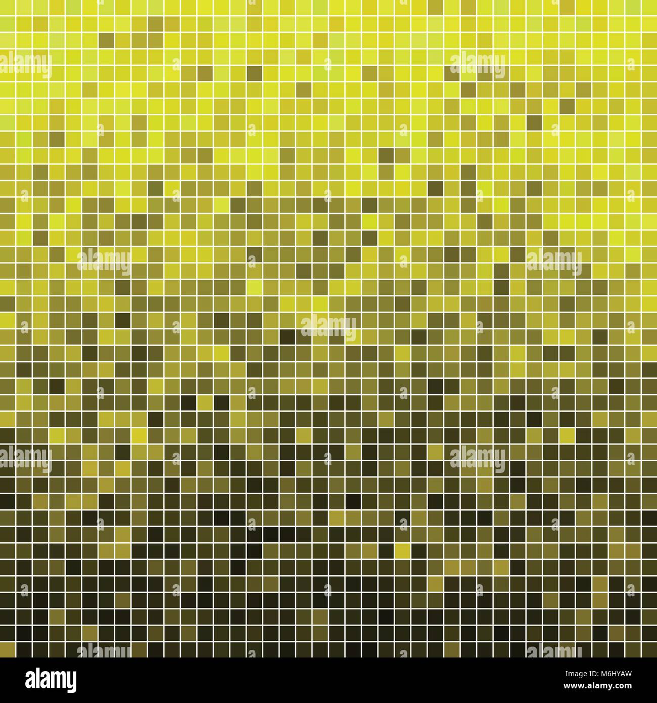 abstract vector square pixel mosaic background - yellow Stock Vector ...