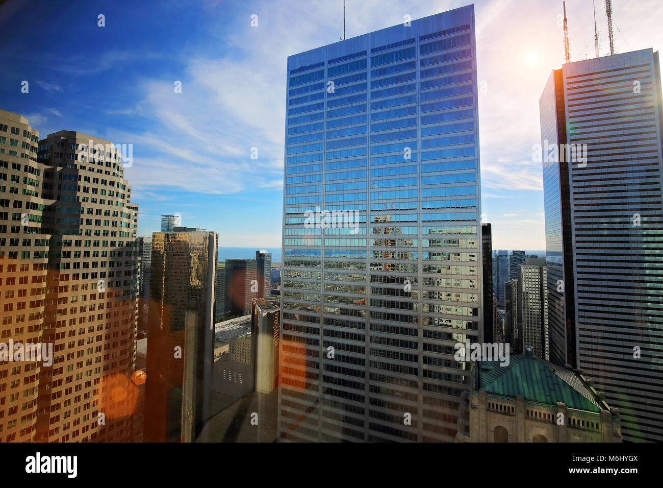 Toronto Skyline and Flatiron building Stock Photo
