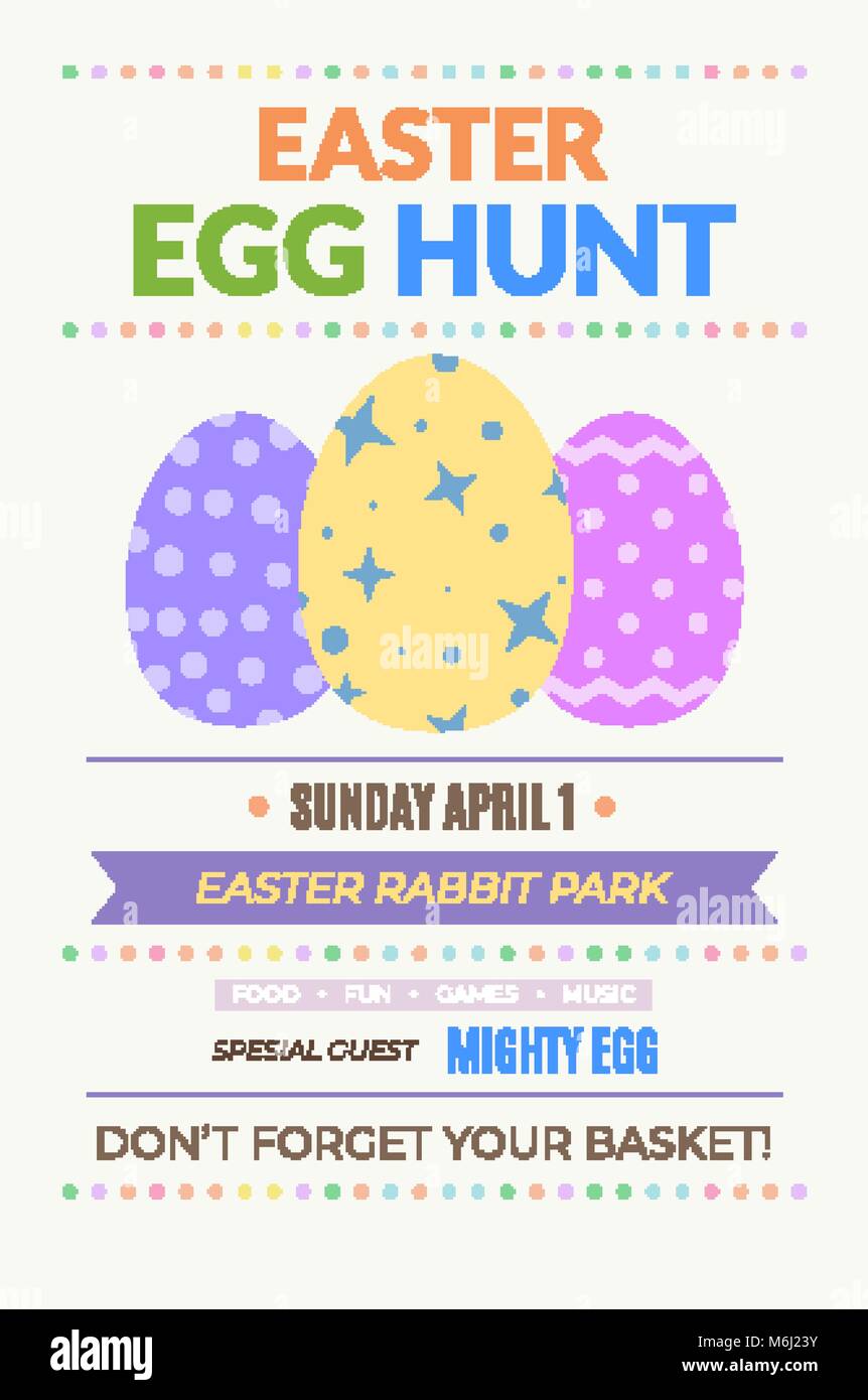 Easter Fun Game Poster Egg Hunt Information Banner Template Stock Vector Image Art Alamy Easter Fun Game Poster Egg Hunt Information Banner Template Stock Vector Image Art Alamy