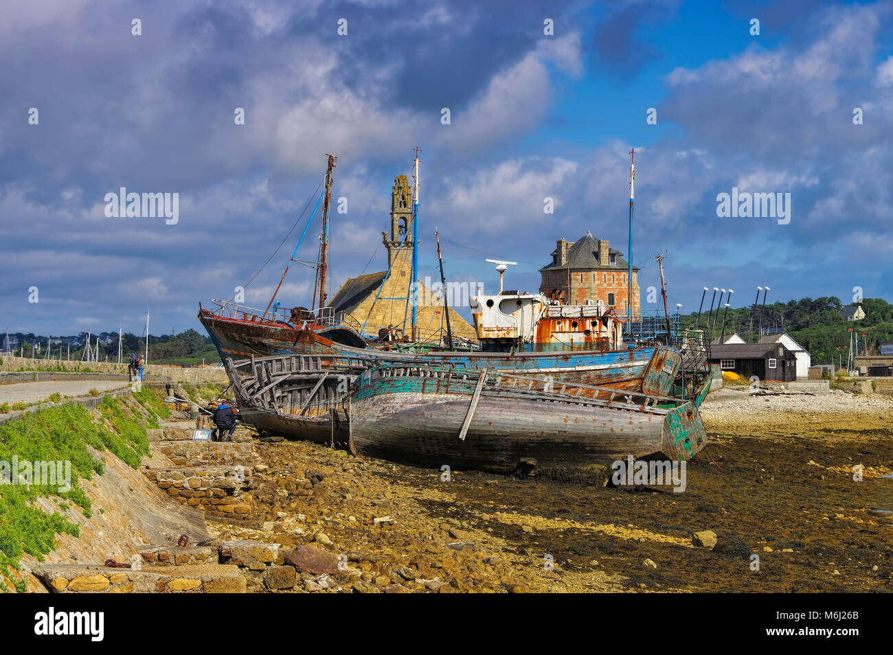 Old fishing boats hi-res stock photography and images - Alamy