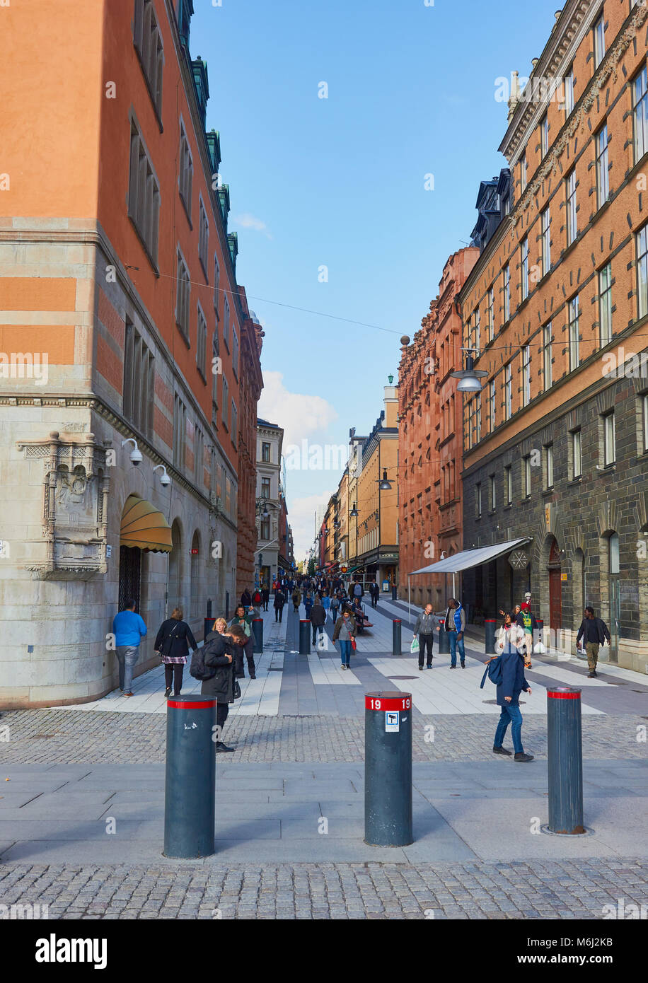 Drottninggatan (Queen Street), Stockholm, Sweden, Scandinavia Stock Photo