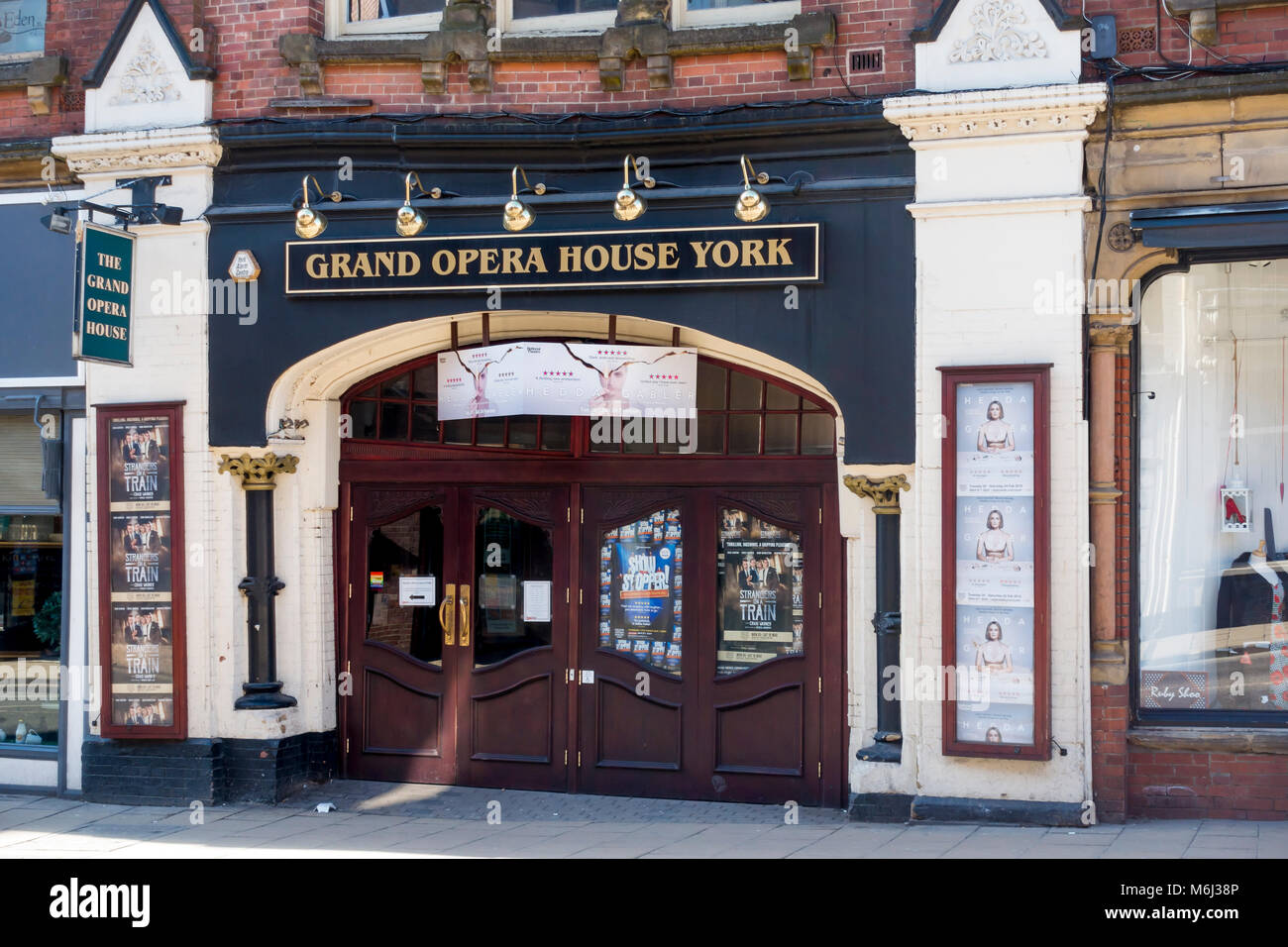 The entrance to the Grand Opera House in Clifton street York City Centre Stock Photo