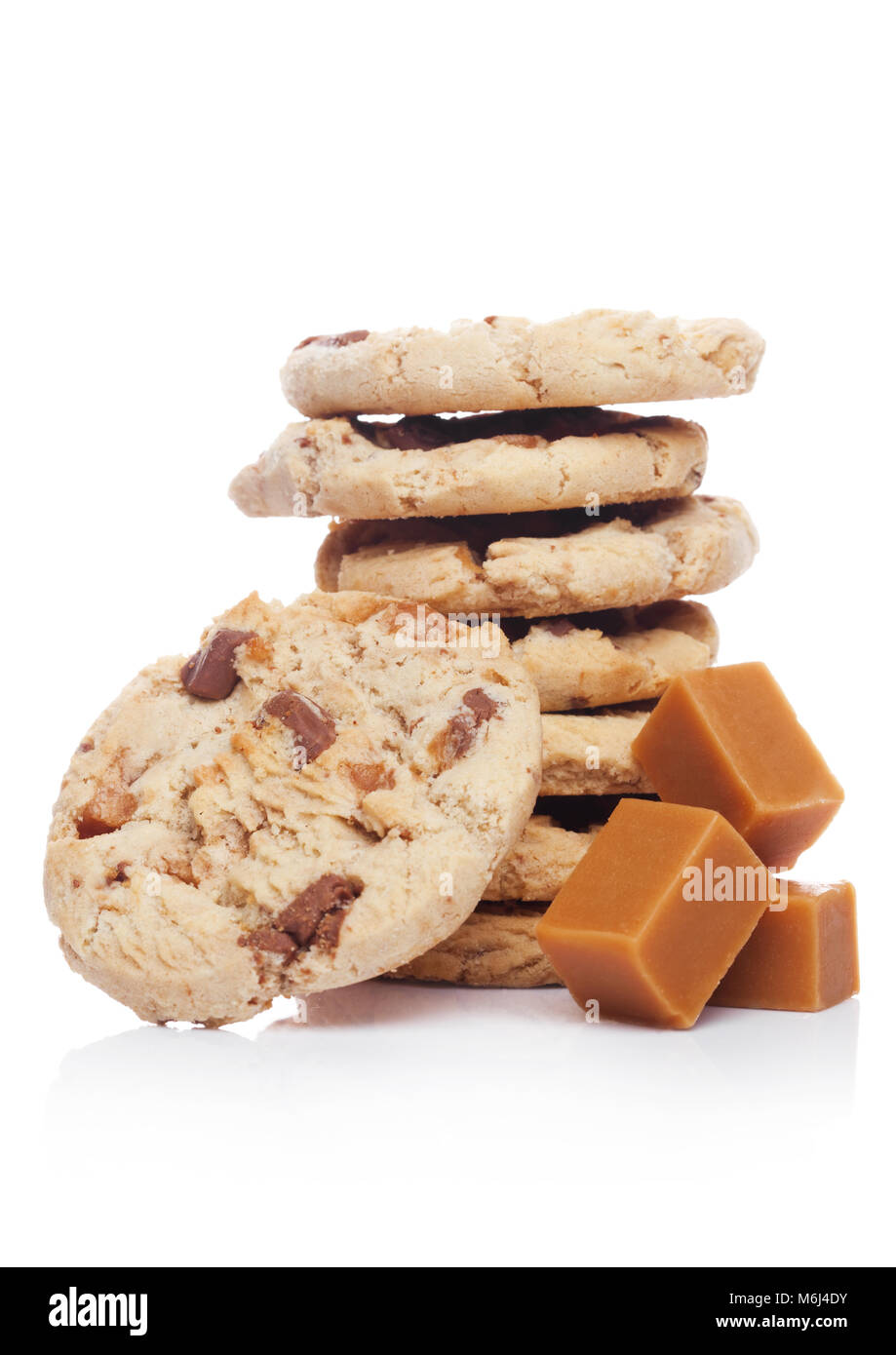 Sweet caramel oatmeeal gluten free cookies with caramel soft candy on