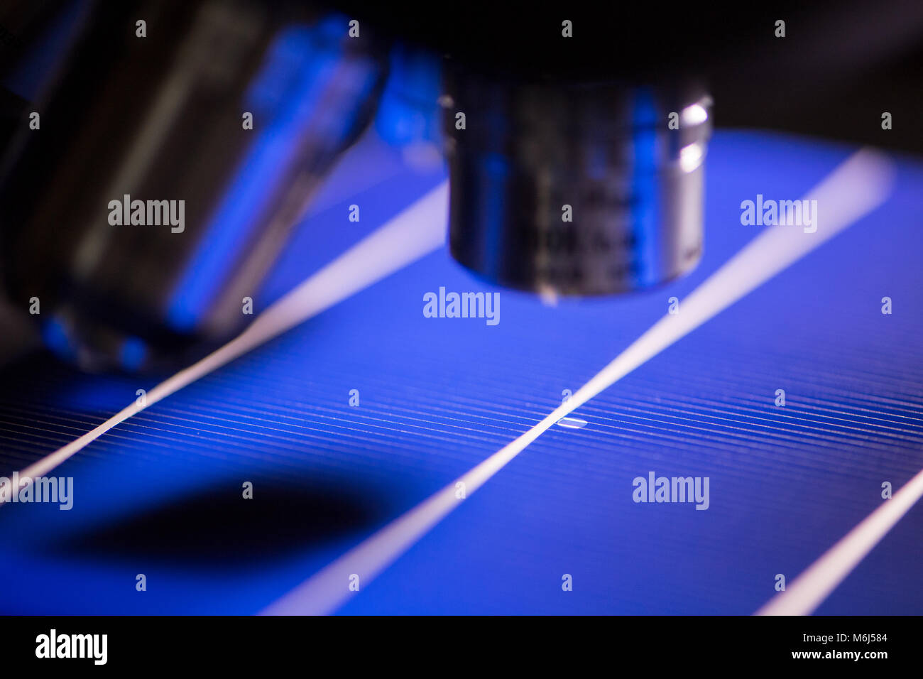 Research and production of solar cells Stock Photo - Alamy