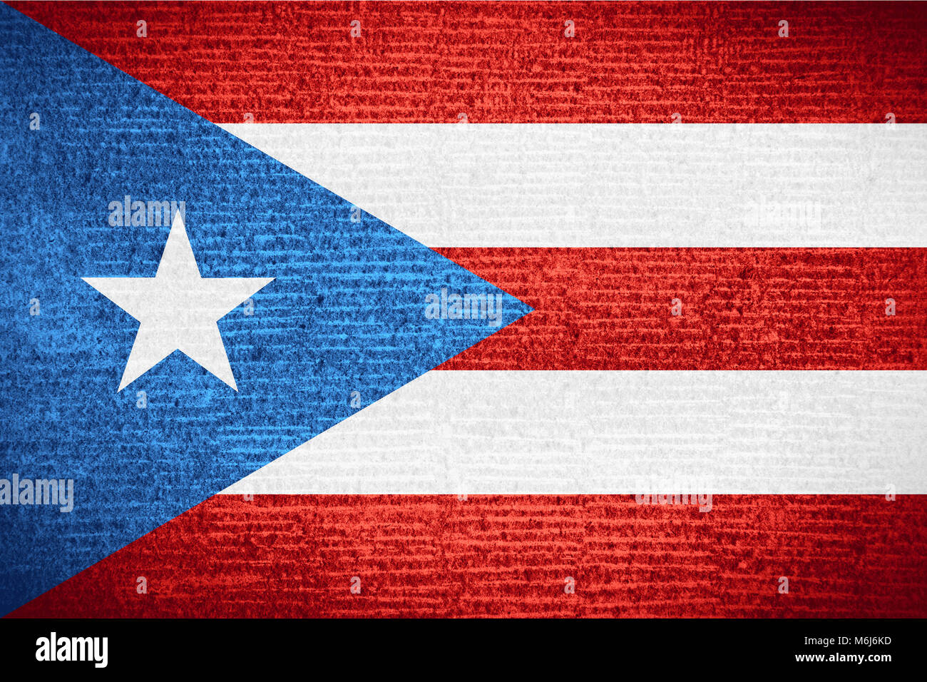 flag of Puerto Rico or Puerto Rican banner on row pattern texture Stock ...