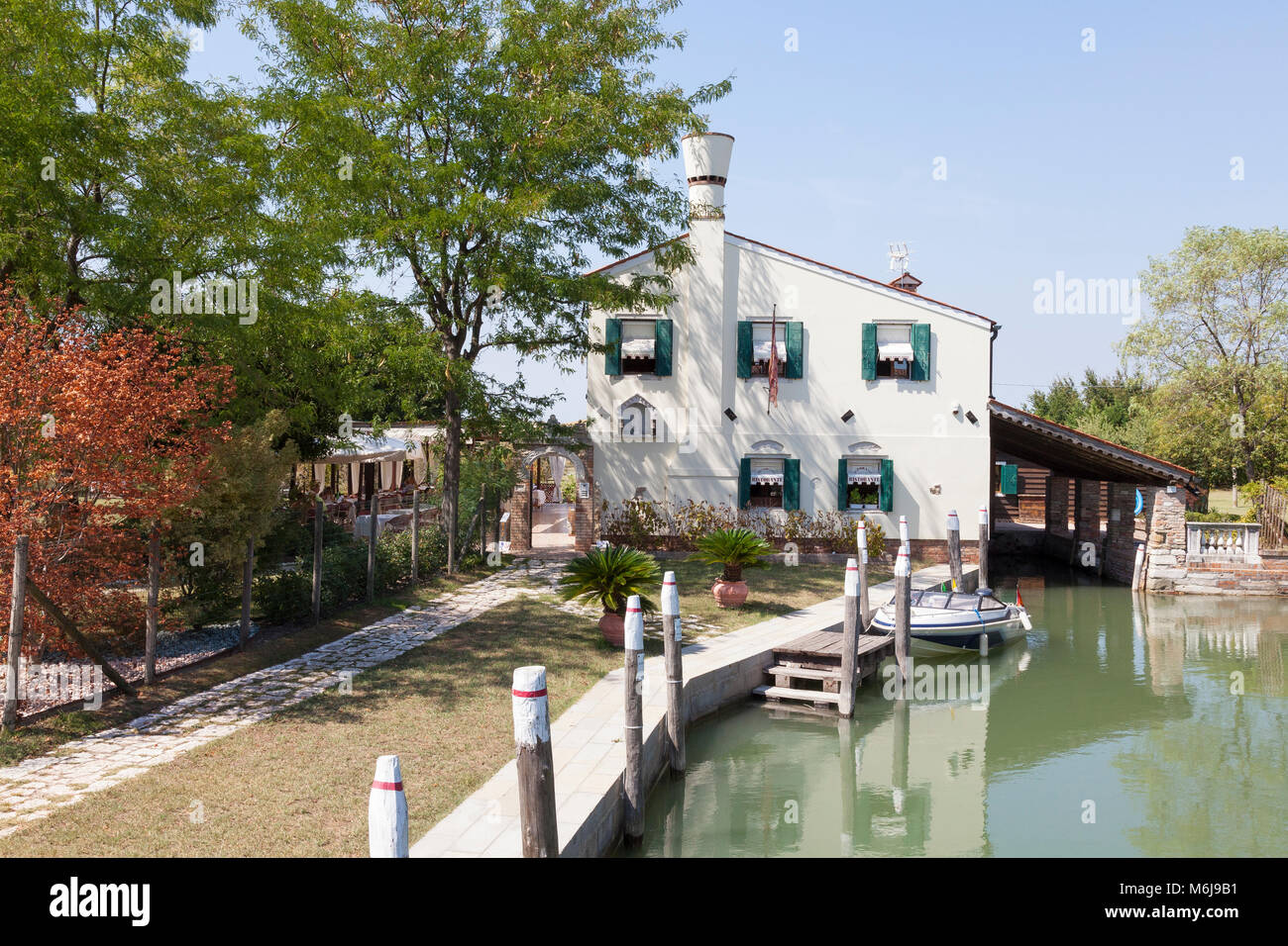 Torcello island restaurant ristorante hires stock photography and