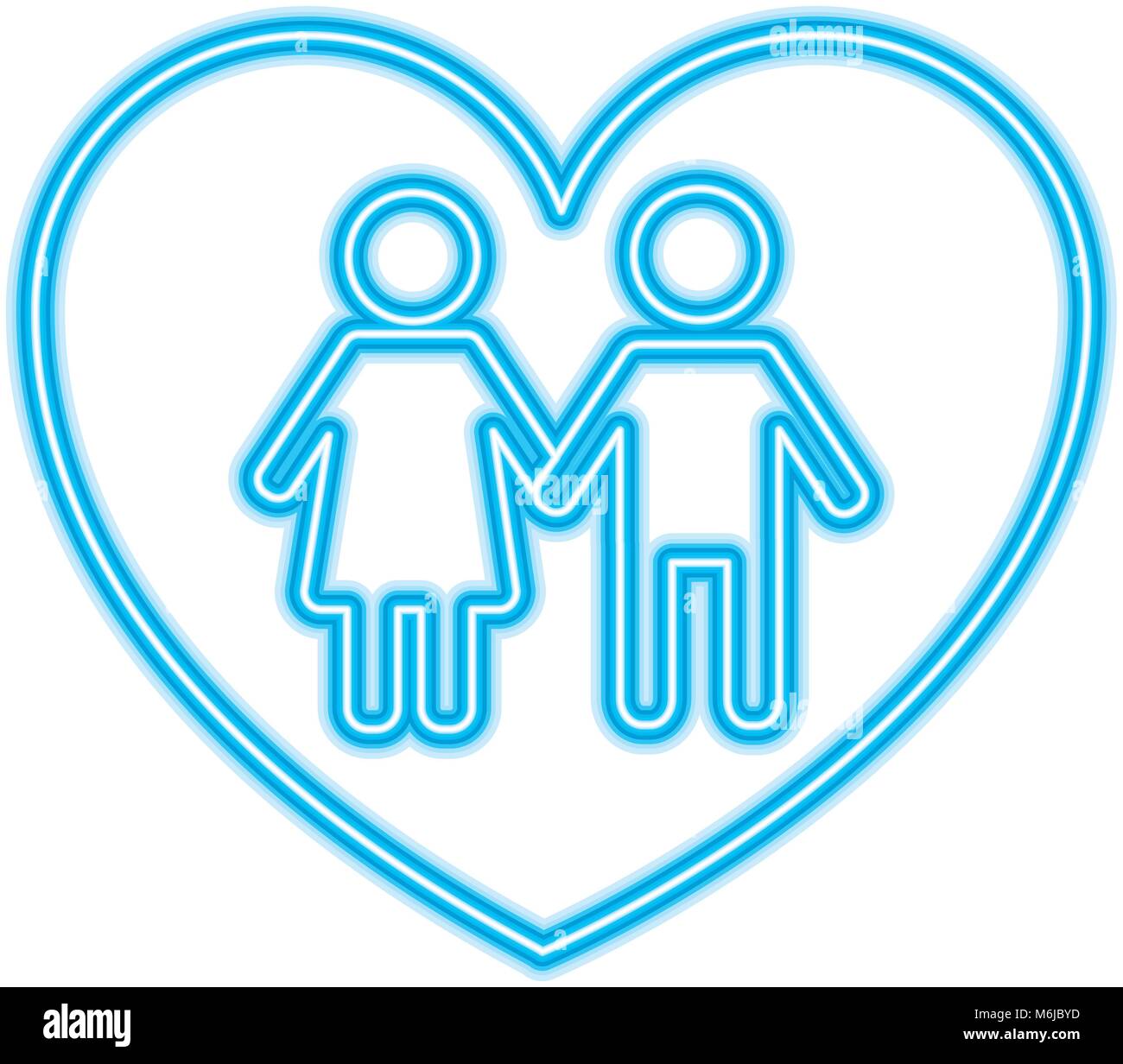 couple holds hand inside heart medical concept Stock Vector Image & Art ...