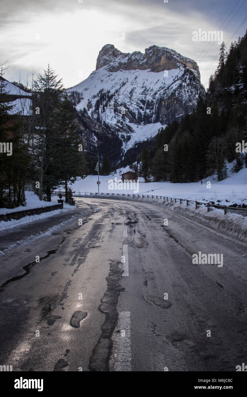 A picture of a winter Hike day in the swiss alps Stock Photo - Alamy
