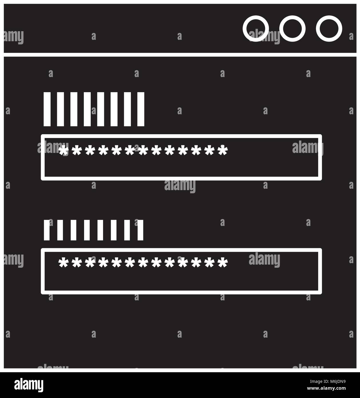 screen access login password security Stock Vector Image & Art - Alamy