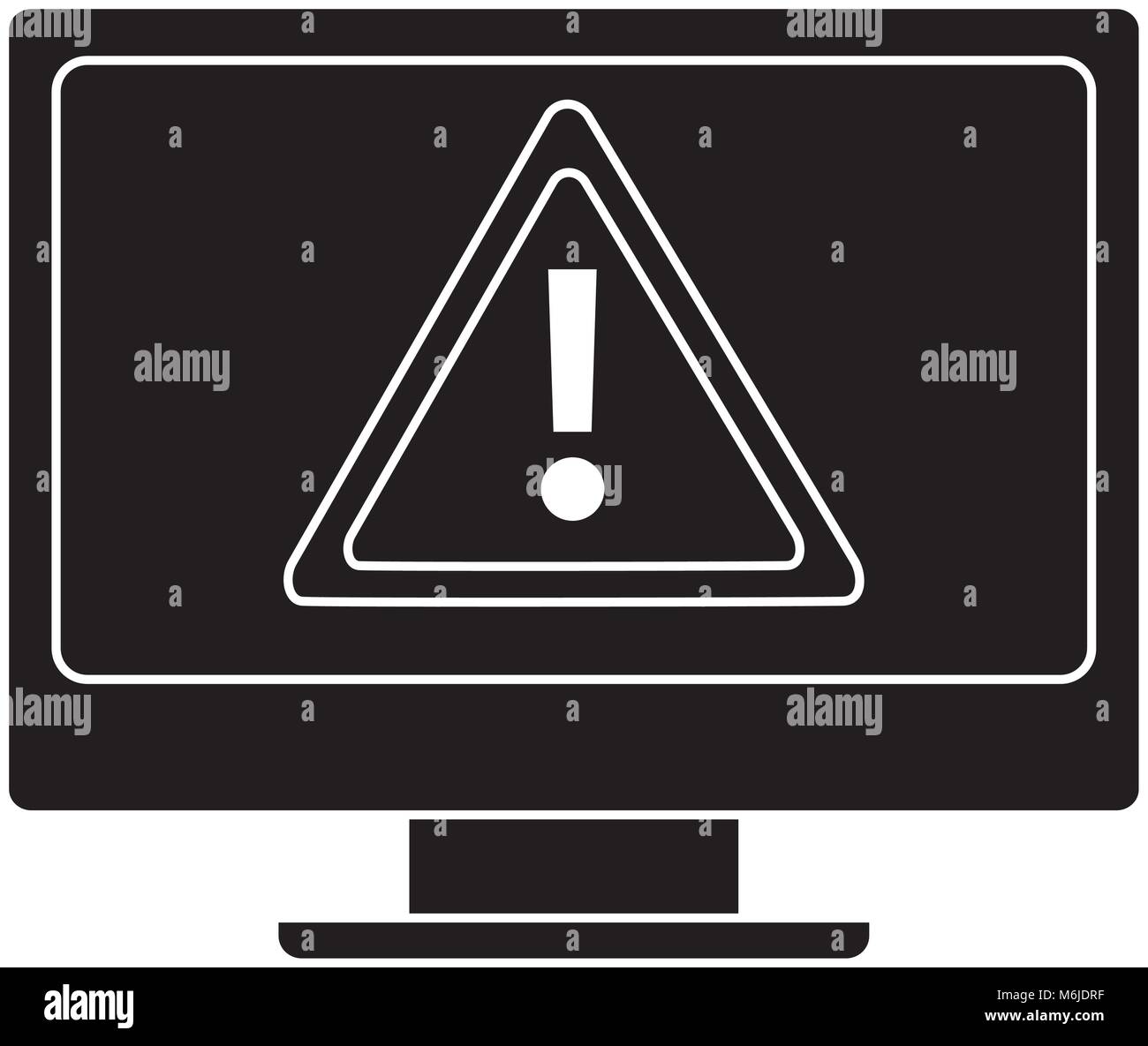 computer screen warning alert virus Stock Vector Image & Art - Alamy