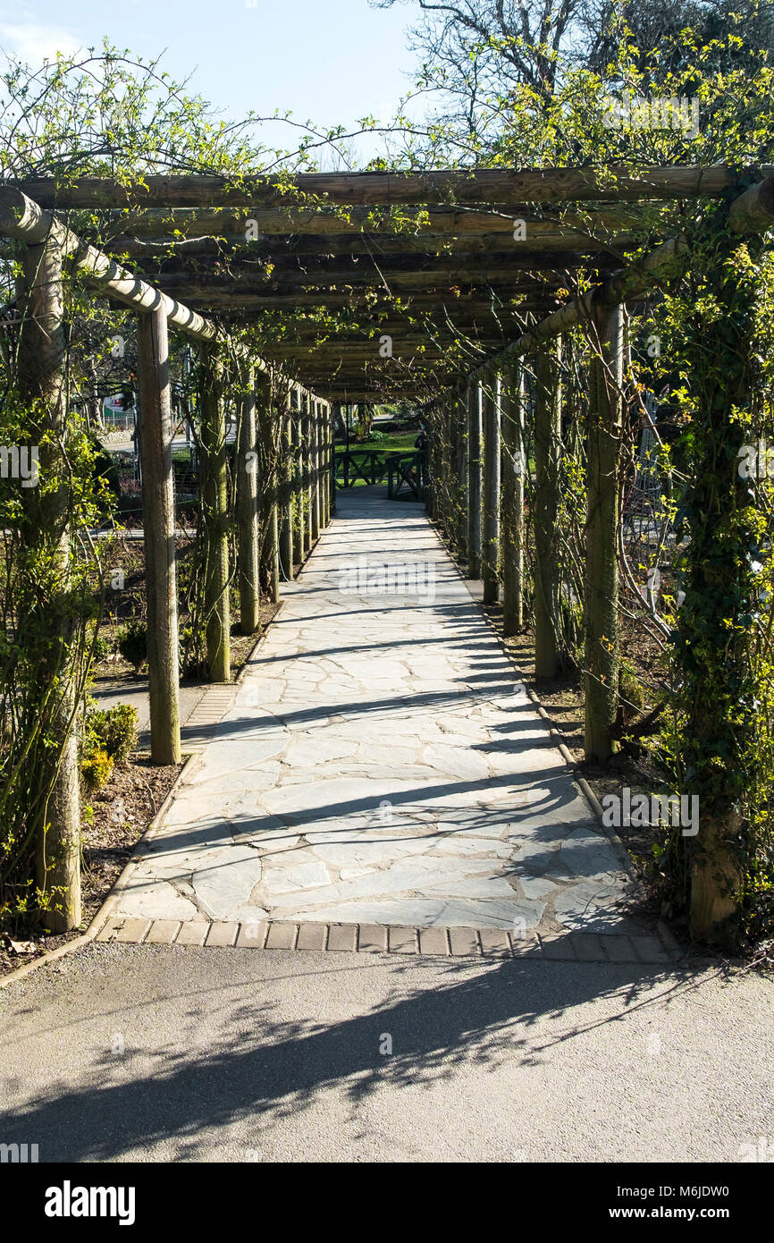 Pergola walkway hi-res stock photography and images - Alamy