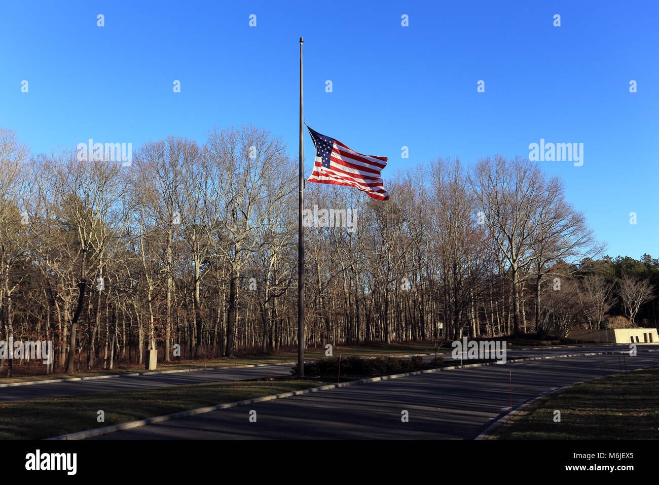 Calverton National Cemetery Long Island New York Stock Photo