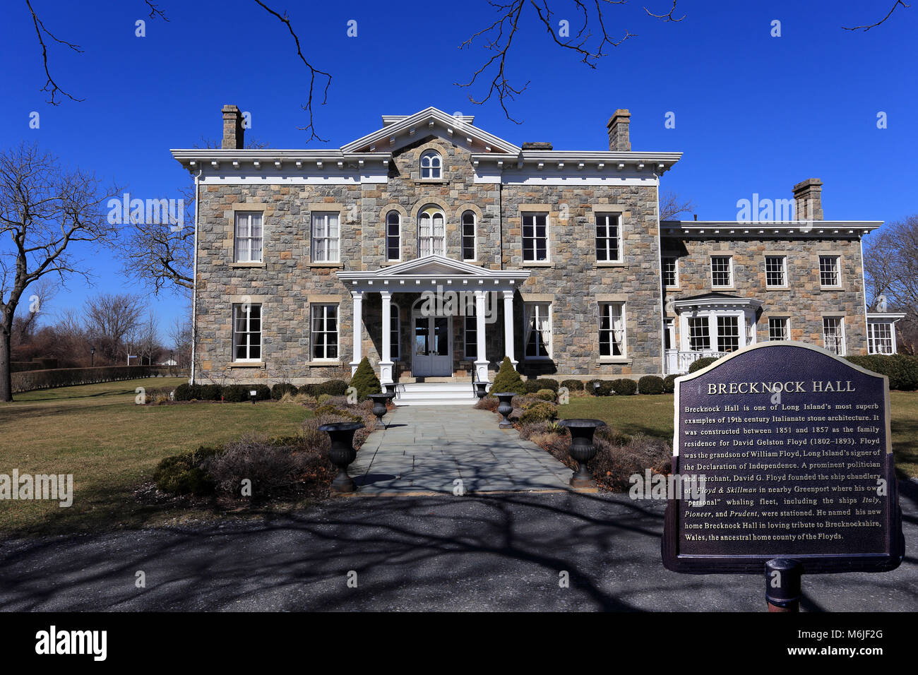 Brecknock Hall mansion Orient Long Island New York Stock Photo