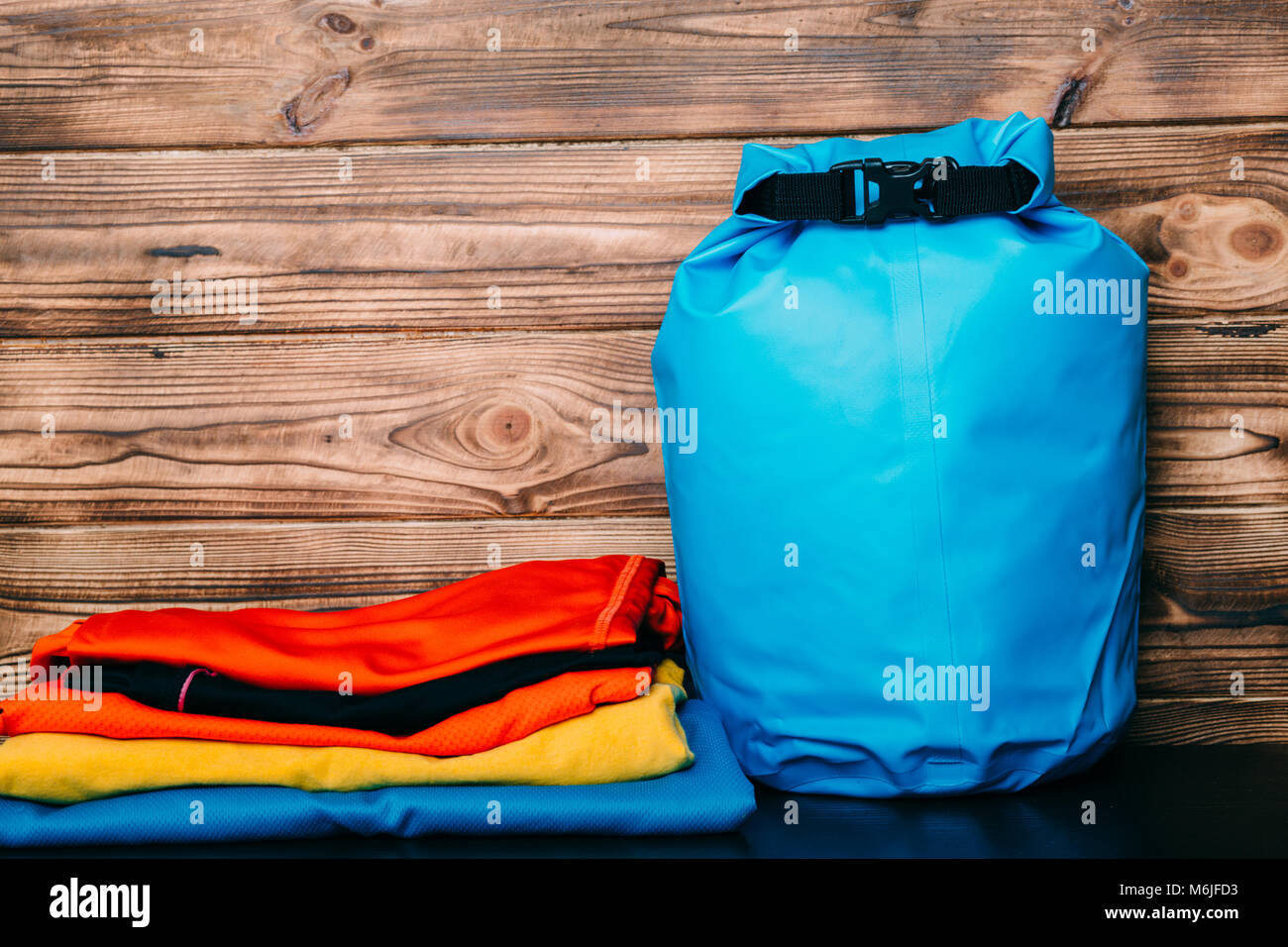 Outdoor Waterproof Bag For Tourism Stock Photo