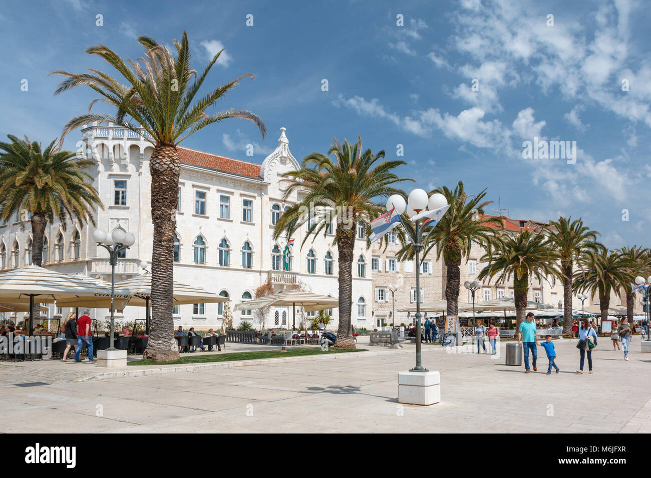 Trogir palm trees hi-res stock photography and images - Alamy