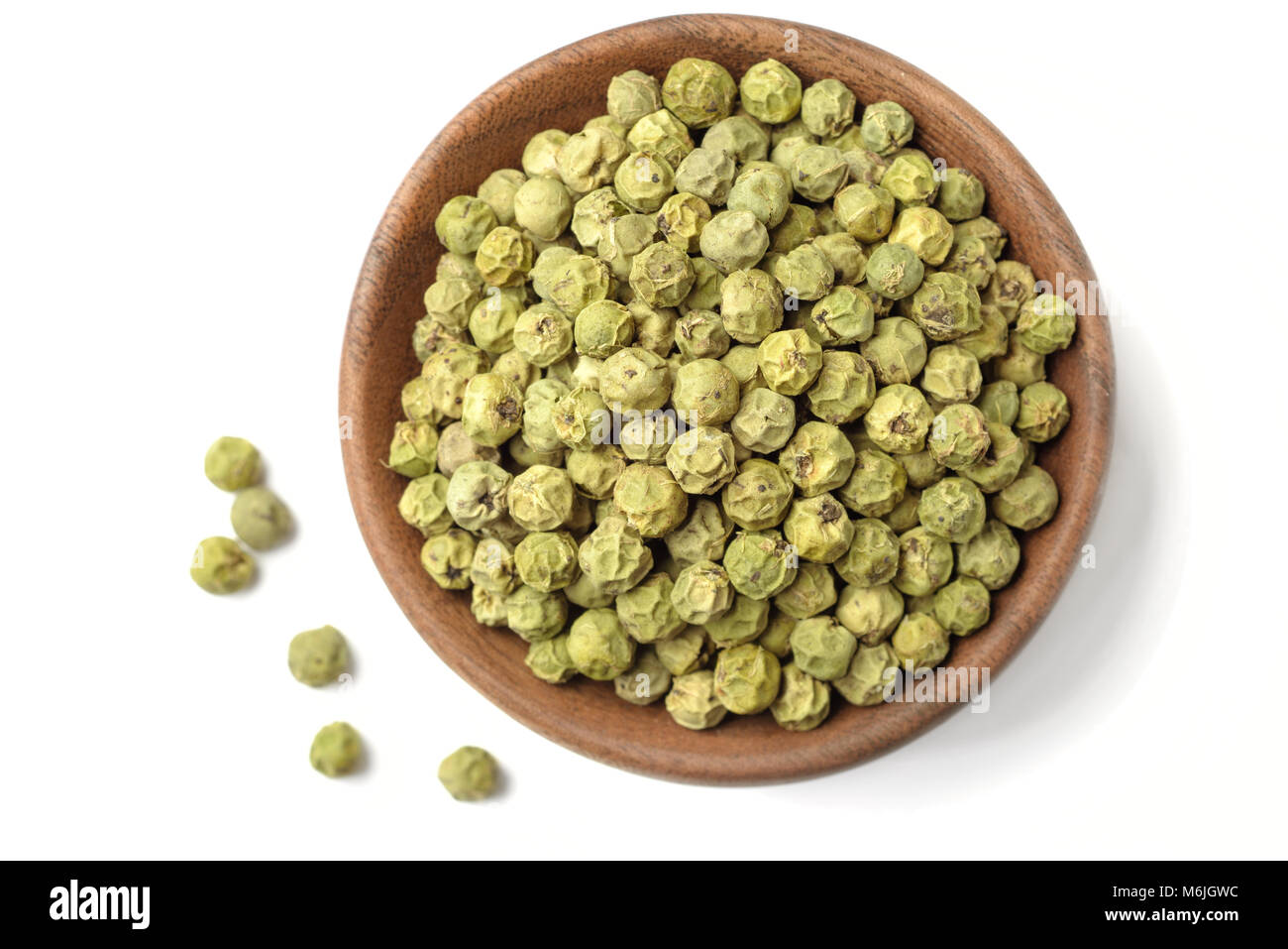 dried green peppercorns isolated on white background Stock Photo Alamy