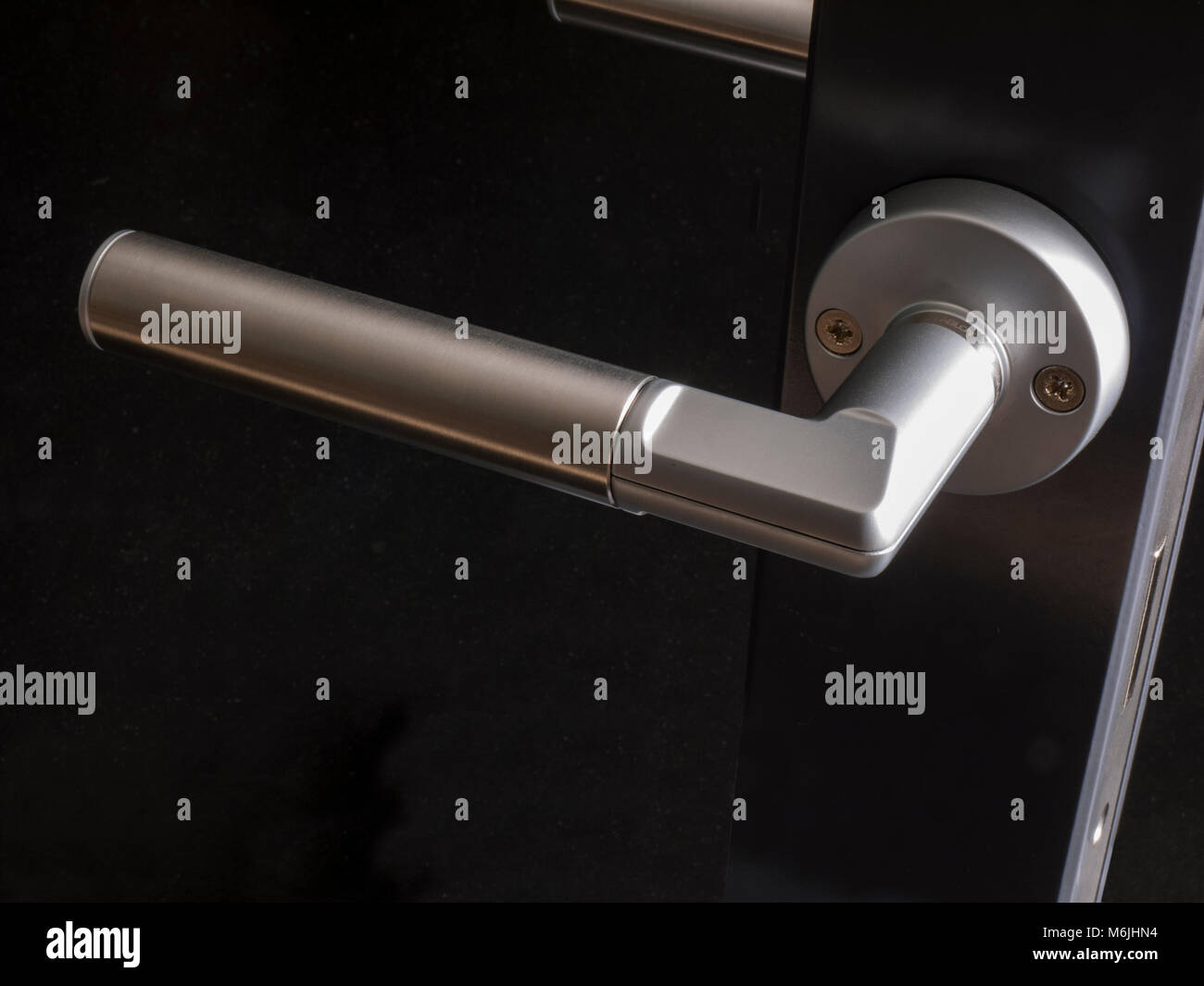 Door handle with digital code access Stock Photo Alamy