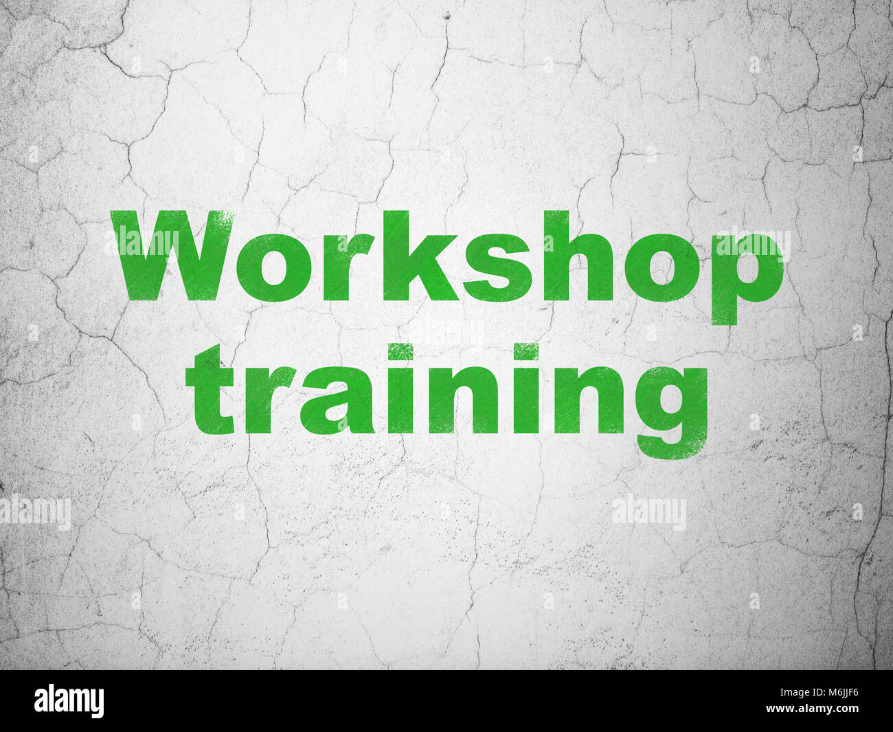 Learning concept: Workshop Training on wall background Stock Photo - Alamy
