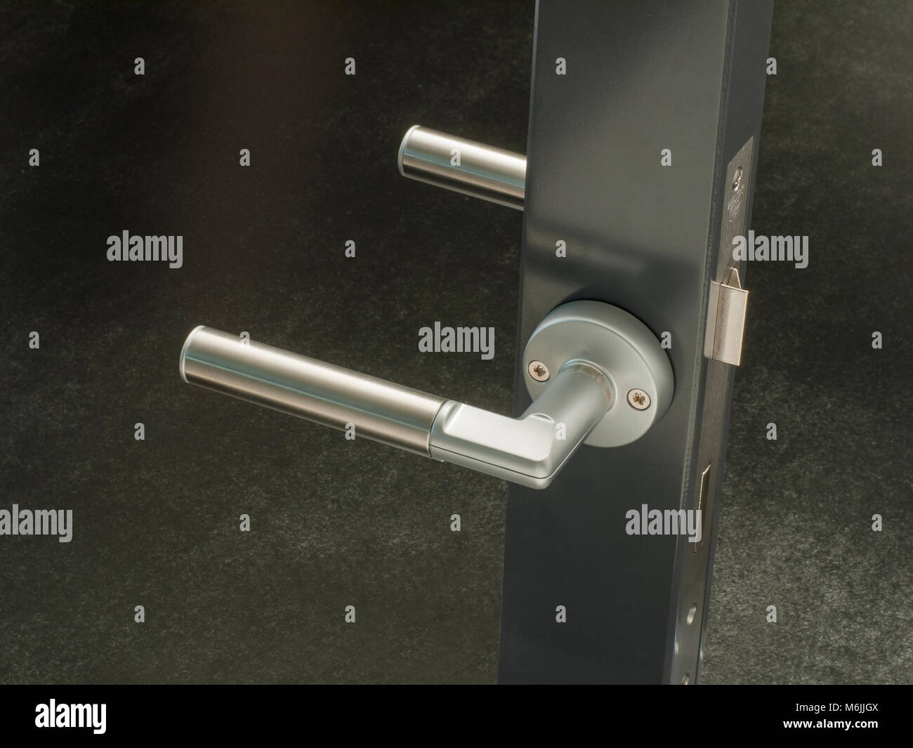 Door handle with digital code access. Stock Photo