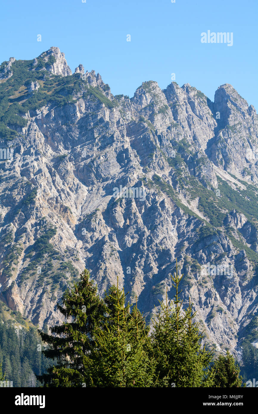 High peaks of a European Alps, Vorarlberg, Austria Stock Photo