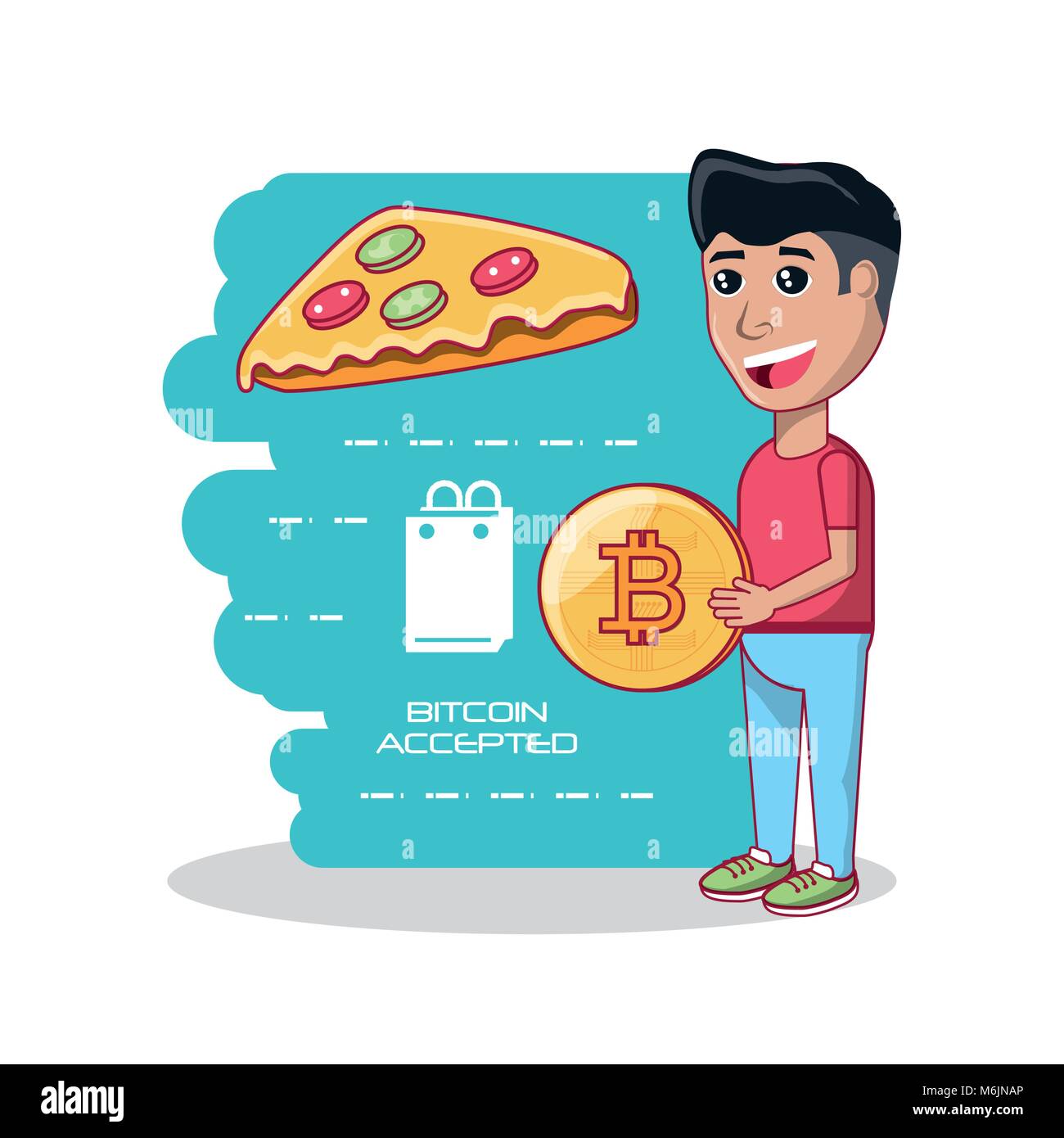 Pizza money Stock Vector Images - Alamy