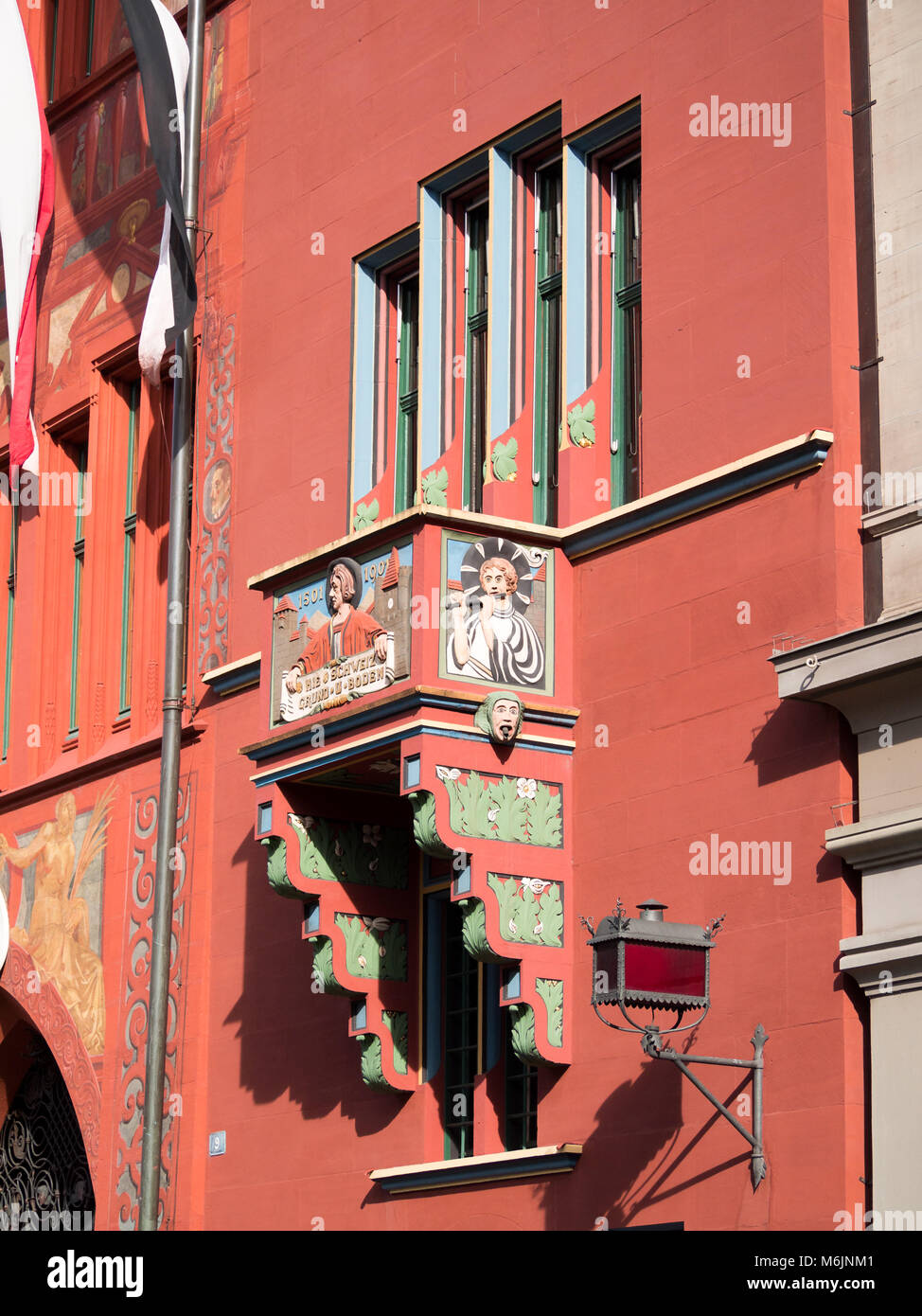 Rathaus Basel-Stadt facade details Stock Photo - Alamy