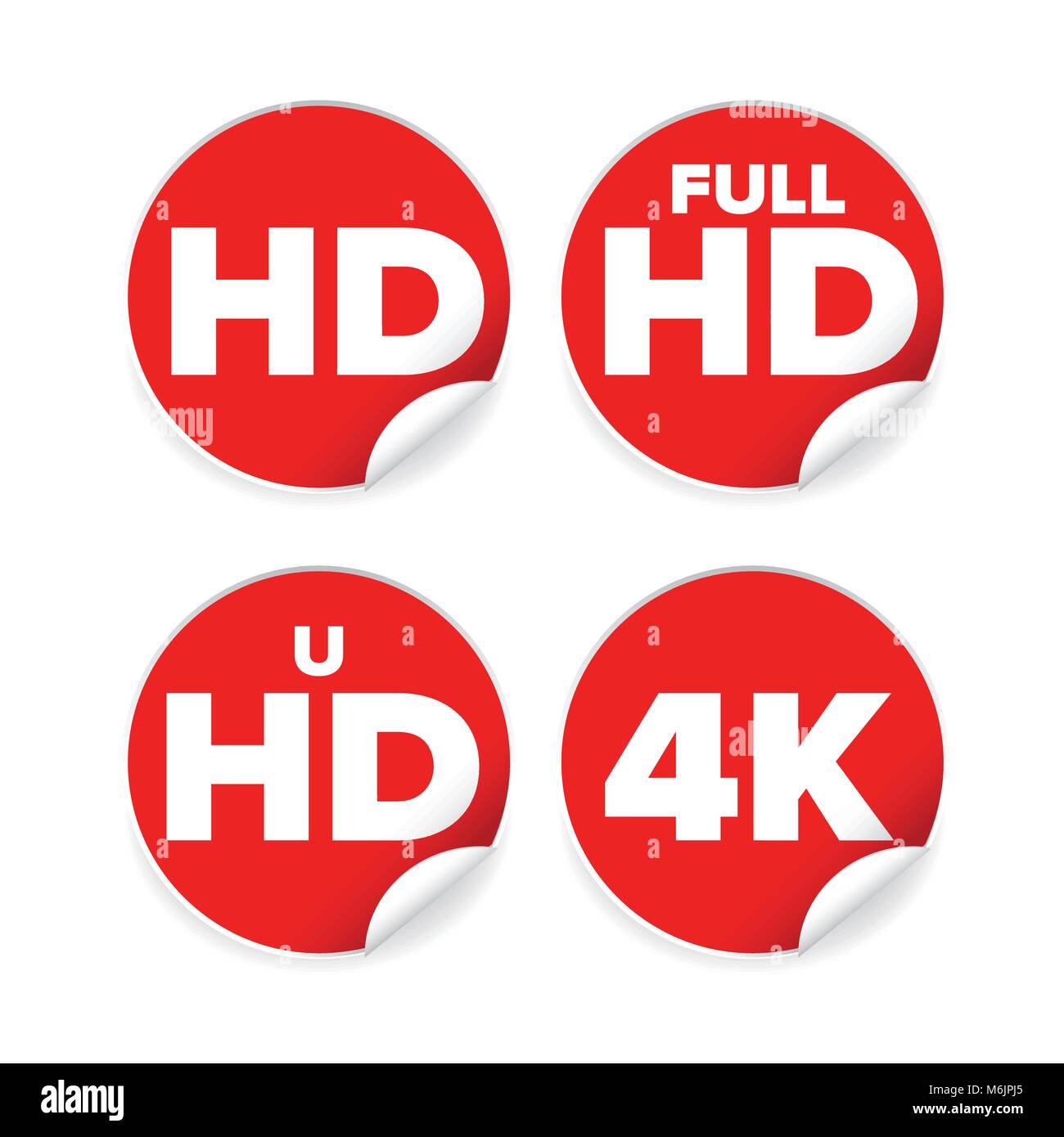 HD resolution ison label Stock Vector