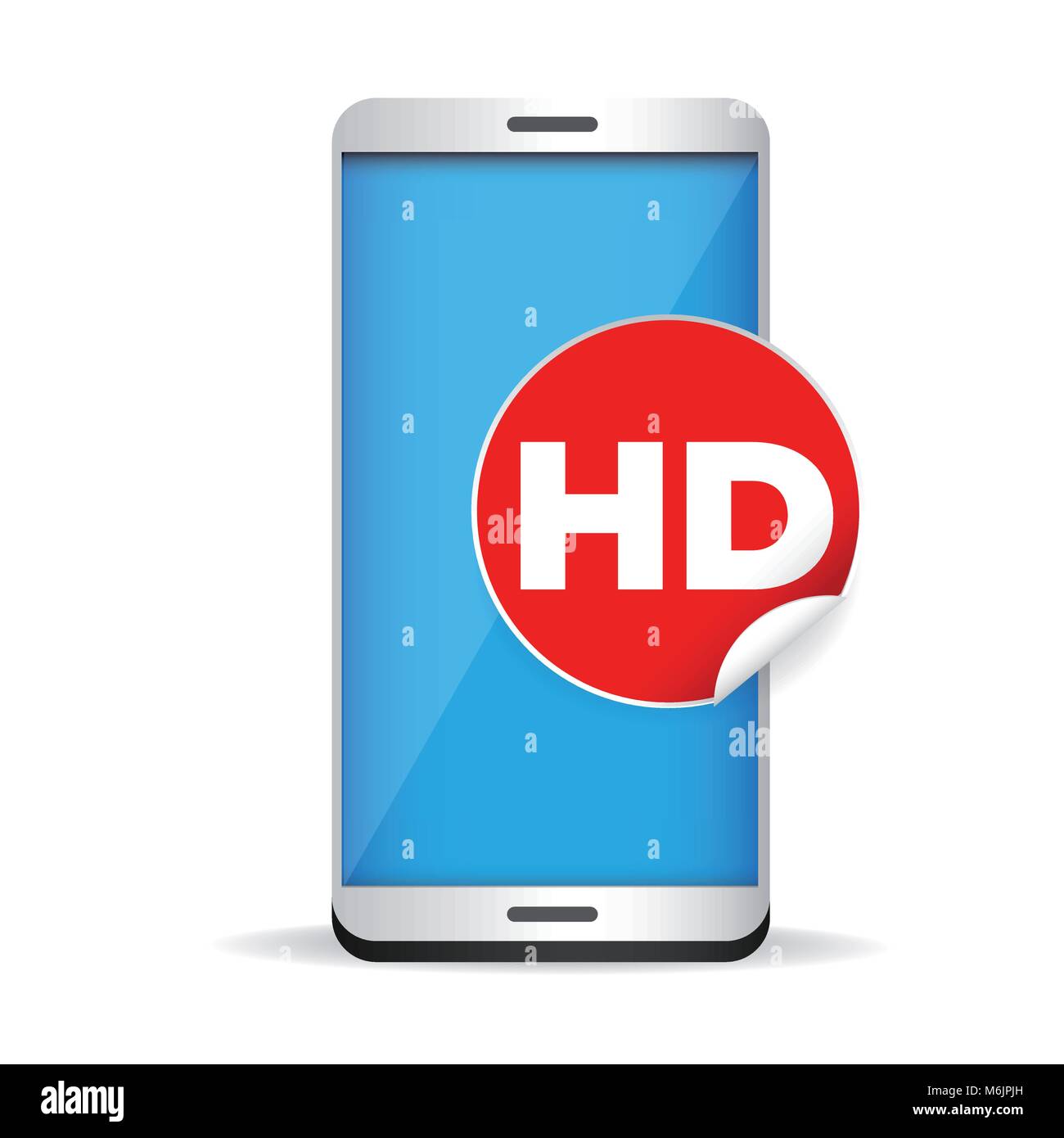 HD resolution ison label Stock Vector