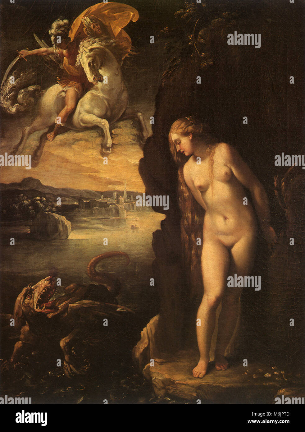 Rescue of Andromeda, Cesari, Giuseppe, 1602. Stock Photo