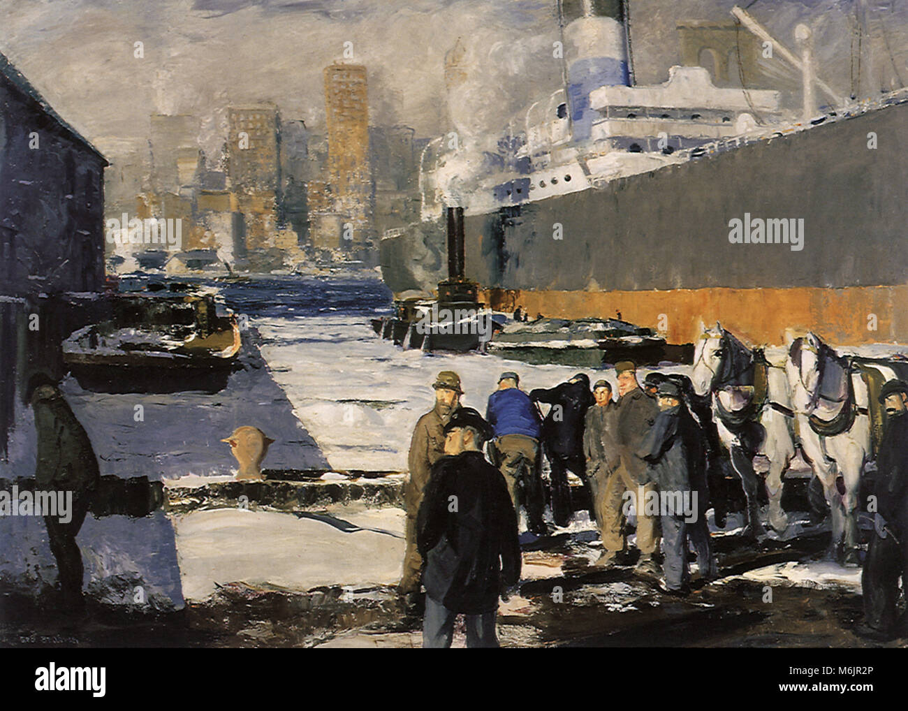 Men of the Docks, Bellows, George Wesley, 1912. Stock Photo