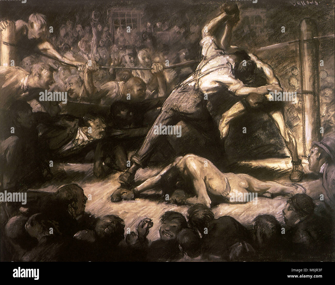 The Knock-Out, Bellows, George Wesley, 1907. Stock Photo