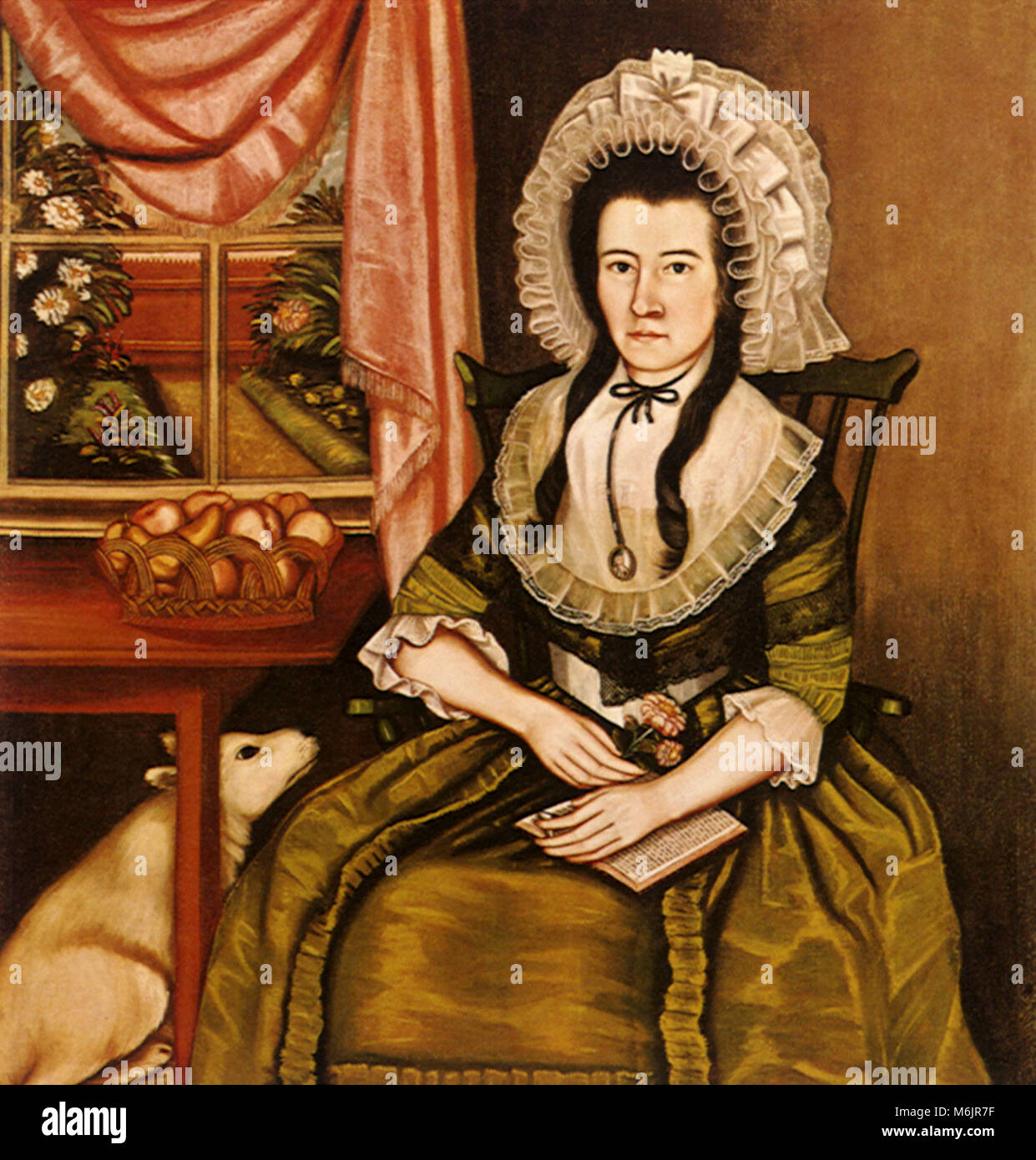 Mrs. Hezekiah Beardsley, Beardsley Limner, 1790. Stock Photo