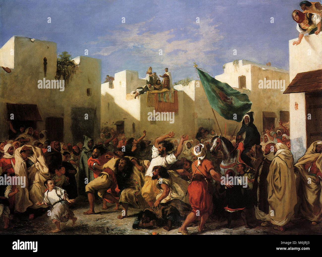 The Aîssaouas, Delacroix, Eugene, 1838. Stock Photo