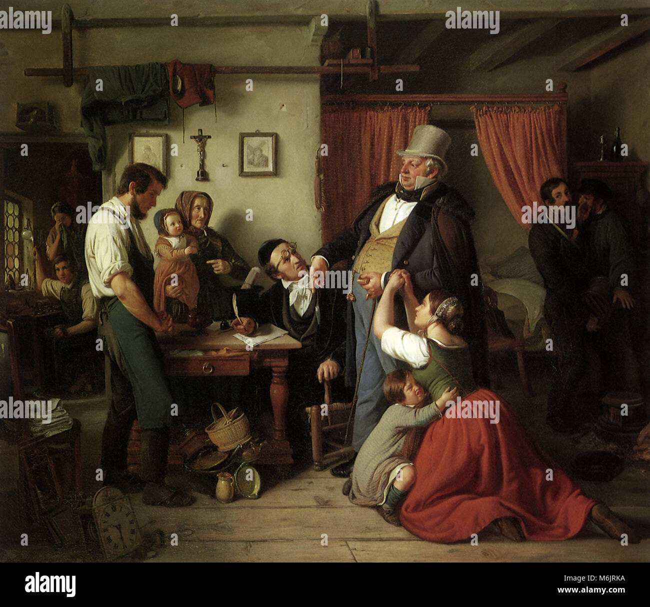The Distraint, Schwingen, Peter, 1846. Stock Photo