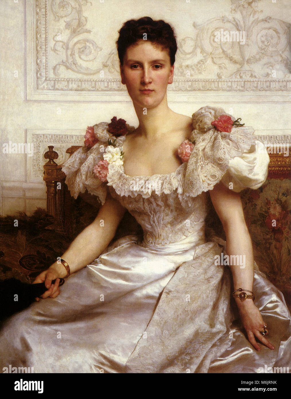 Portrait of Comtesse de Cambaceres, Bouguereau, Adolphe-William, 1895. Stock Photo