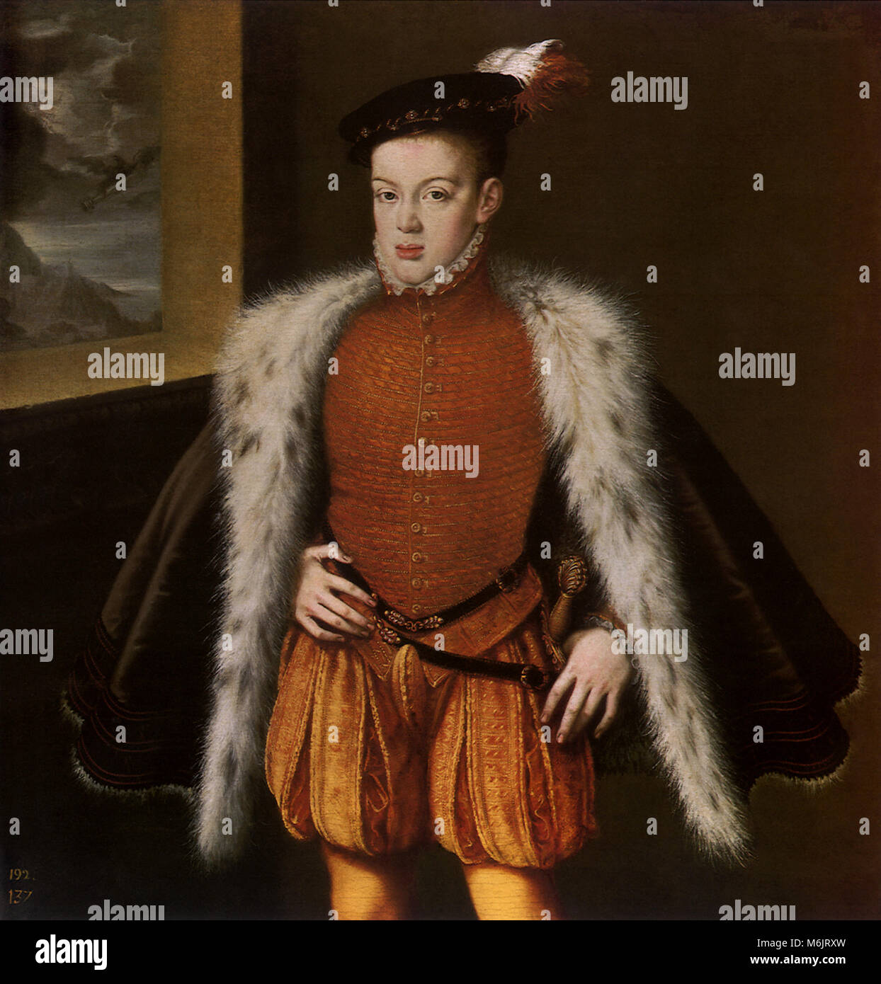 Prince Charles 1580, Coello, Alonso Sanchez, 1580. Stock Photo
