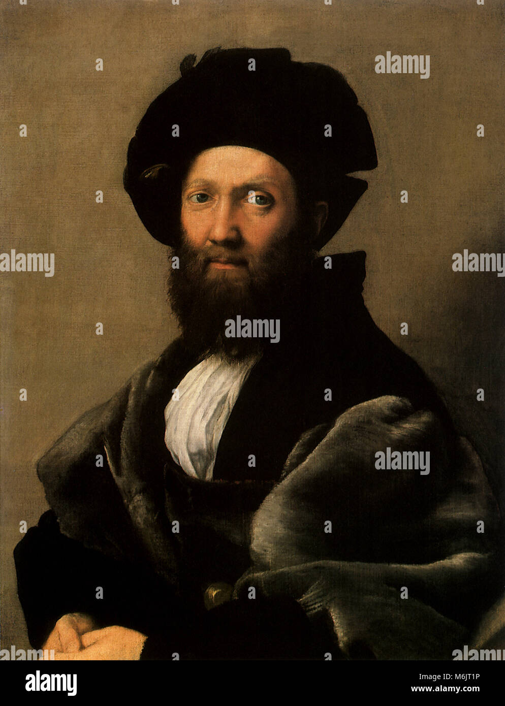 Baldassare Castiglione, Raphael, Raffaello S., 1515. Stock Photo