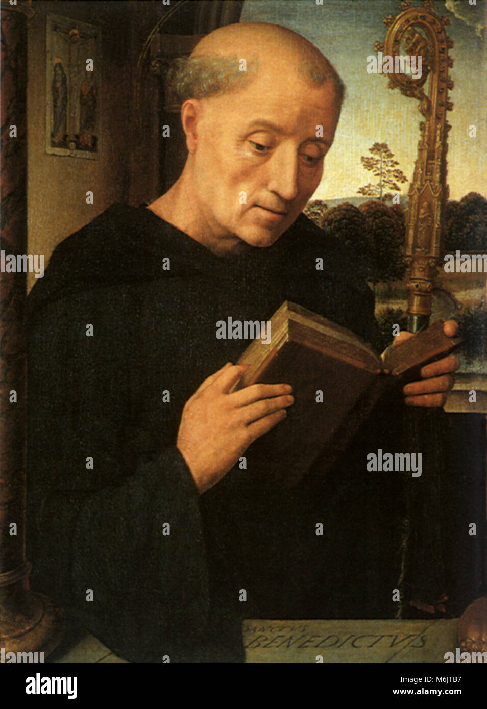 Portrait of Benedetto di Tommaso Portinari, Memling, Hans, 1487. Stock Photo